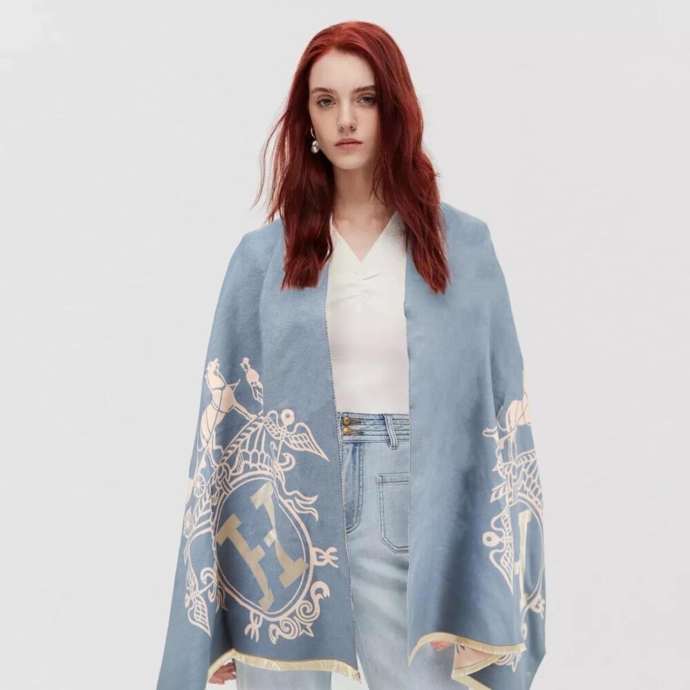 Scarfs for Women Pashmina Silky Shawl Wrap for Evening Dressing Blanket Open Fro - Picture 5 of 6